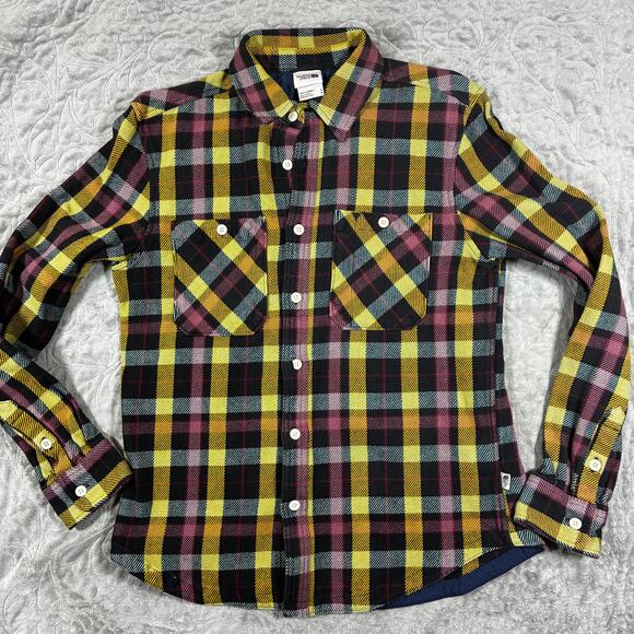 The North Face Mens Plaid Flannel M Twill Thick Heavy Warm Outdoors - Picture 1 of 9